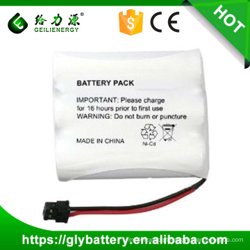 Recarregável ni-cd aa bateria recarregável de 600 mah 3.6 v nicd bateria recarregável de 3.6 v para telefone sem fio